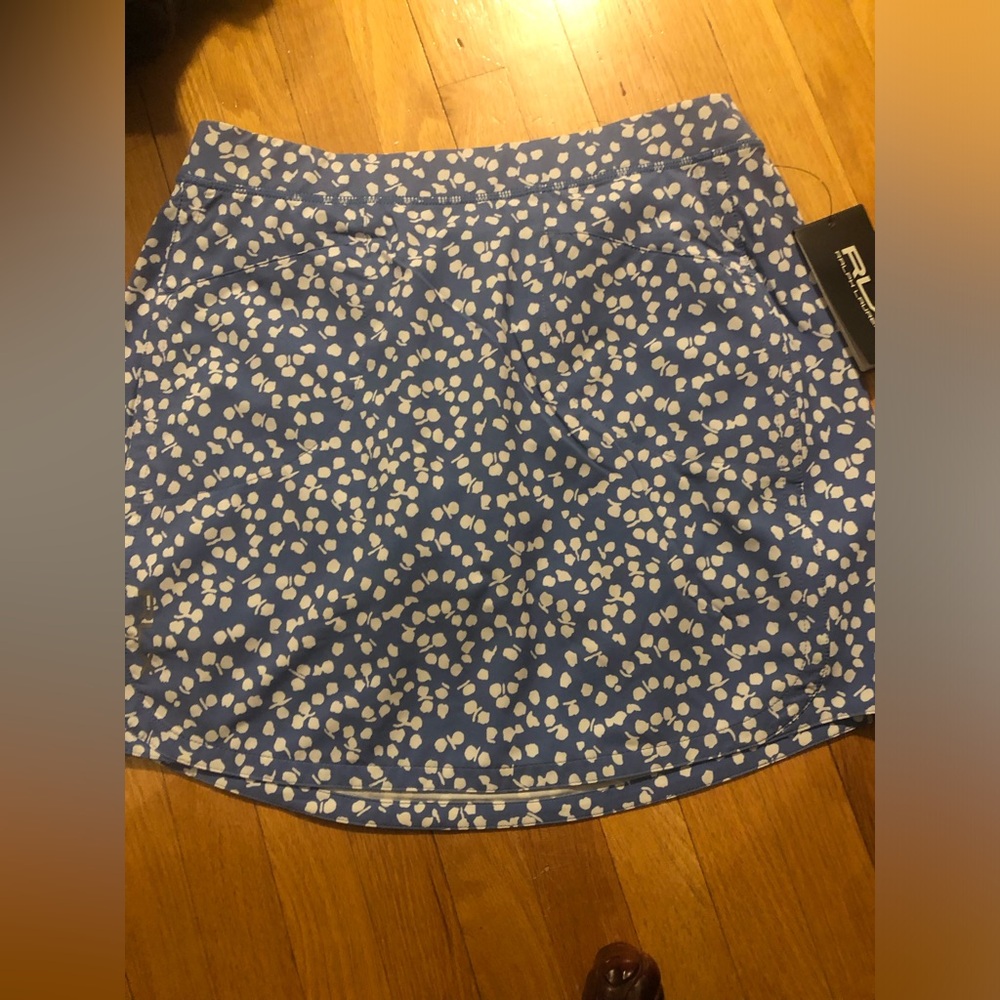Ralph Lauren RLX Women's golf skier Blue Printed Skirt - Athletic Style